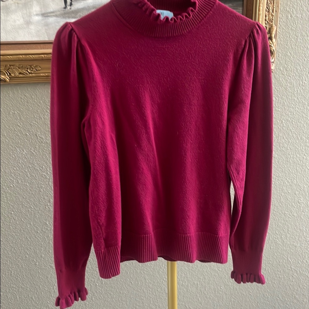 CeCe Elegant Red Sweater